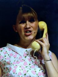 Natalie as Audrey in Little Shop of Horrors (2013). Photograph by Siobhan Campbell